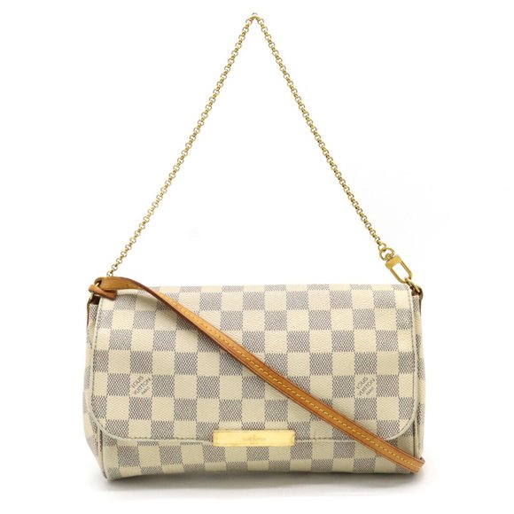 Louis Vuitton Damier Azur Monogram Canvas Favorite MM Crossbody Bag Louis  Vuitton